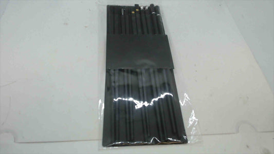 New Black Reusable Chopsticks – 10 Pairs (Assorted Designs), Sealed