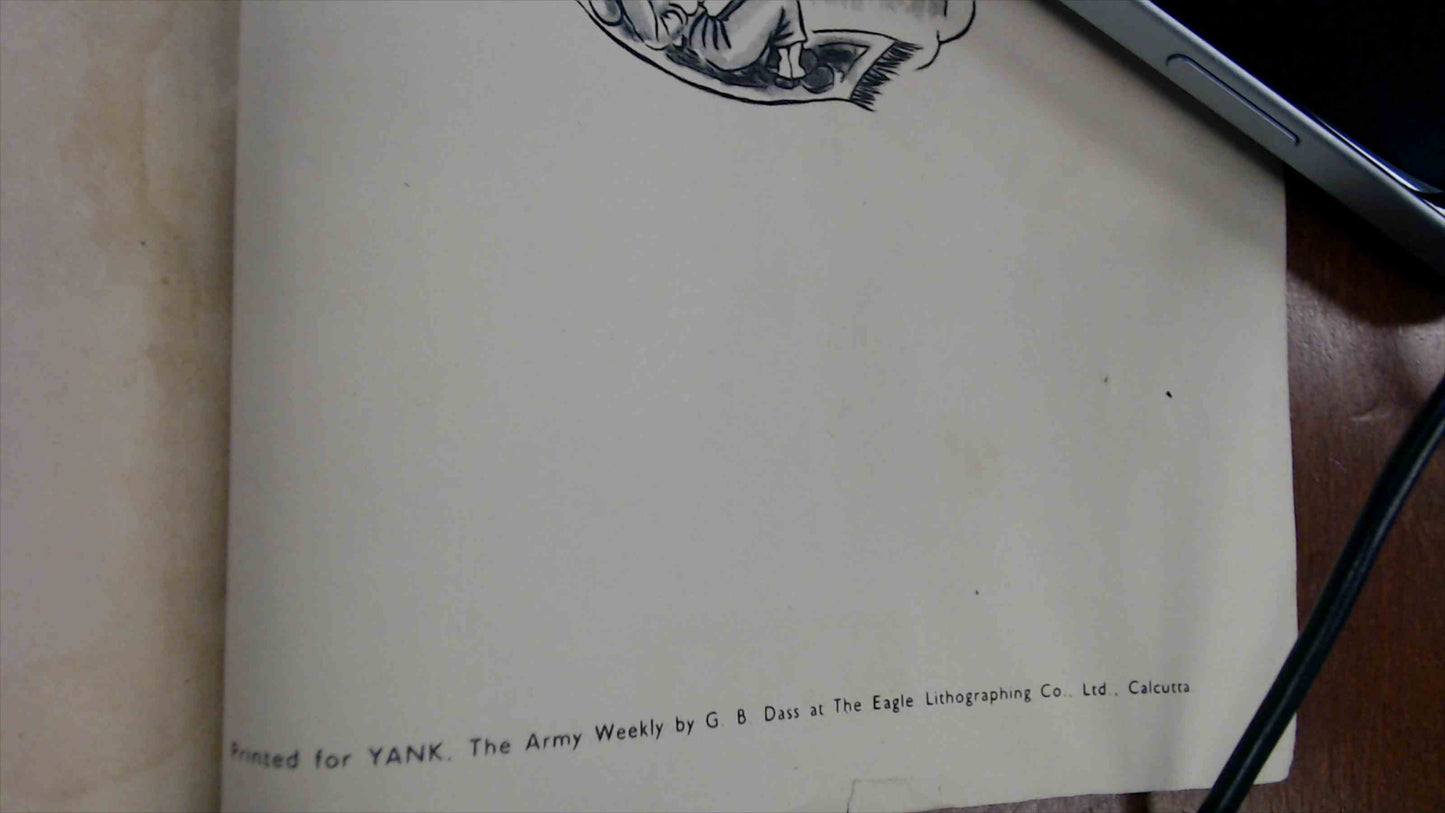 1945 YANK’s “Magic Carpet” Souvenir Booklet — China-Burma-India (CBI) — Yank, The Army Weekly — Printed in Calcutta