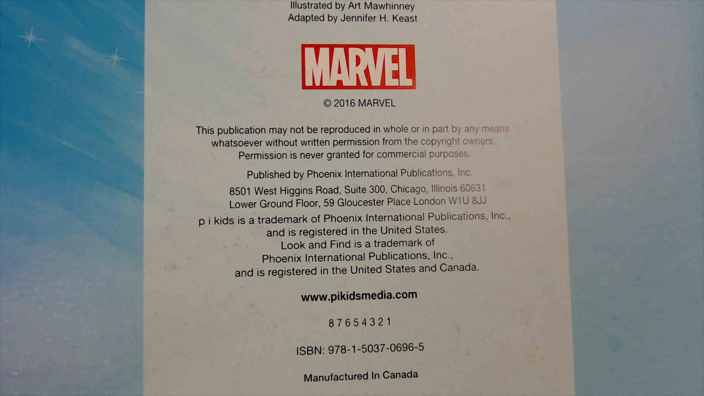 Marvel Look & Find — Avengers, Spider-Man & Guardians of the Galaxy (2016, pi kids) Hardcover