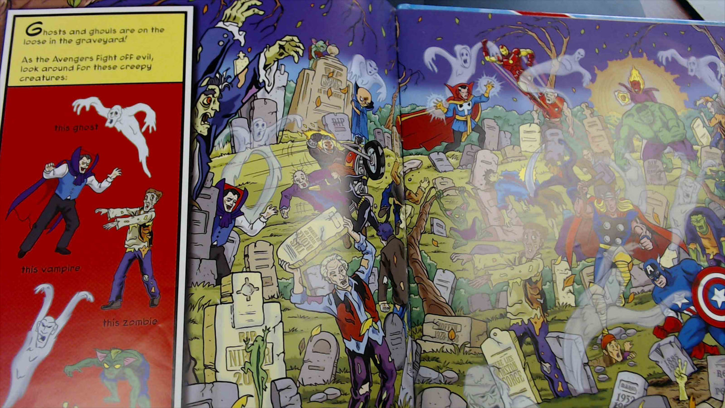 Marvel Look & Find — Avengers, Spider-Man & Guardians of the Galaxy (2016, pi kids) Hardcover