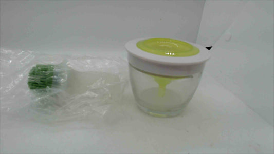 Market Day #3618 Chef’s Basting Set – Silicone Brush & Glass Jar, BPA-Free (New Open Box)