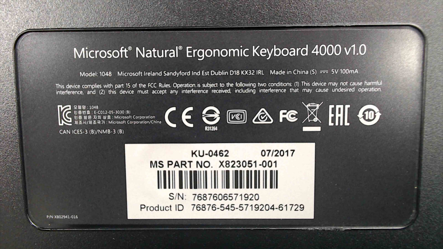 HP 22cwa 21.5" IPS 1080p Monitor + Microsoft Natural Ergonomic Keyboard 4000 (USB) – Bundle