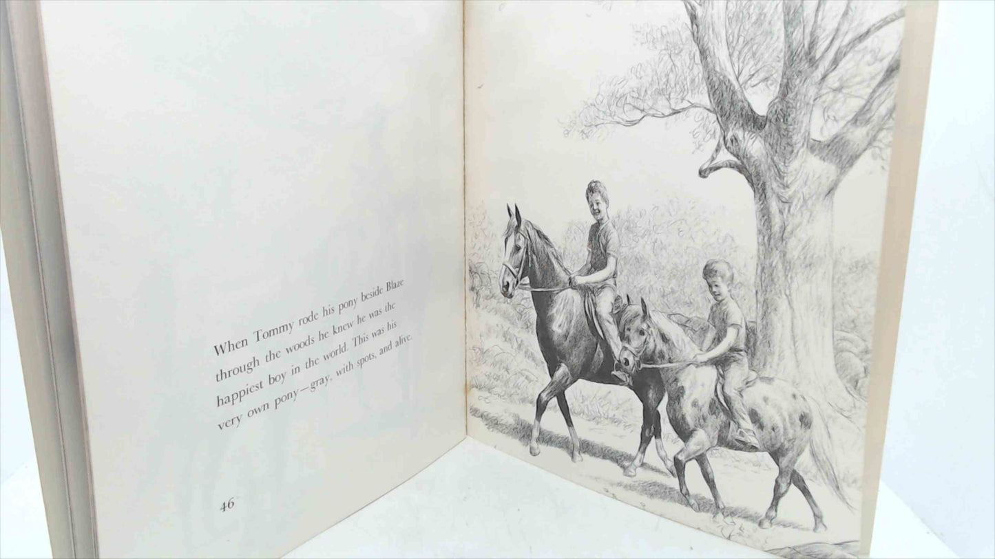 Blaze & the Gray Spotted Pony — C.W. Anderson (1974 Collier Books, 48 pp) • Illustrated Vintage Children’s Horse Story • Excellent Condition