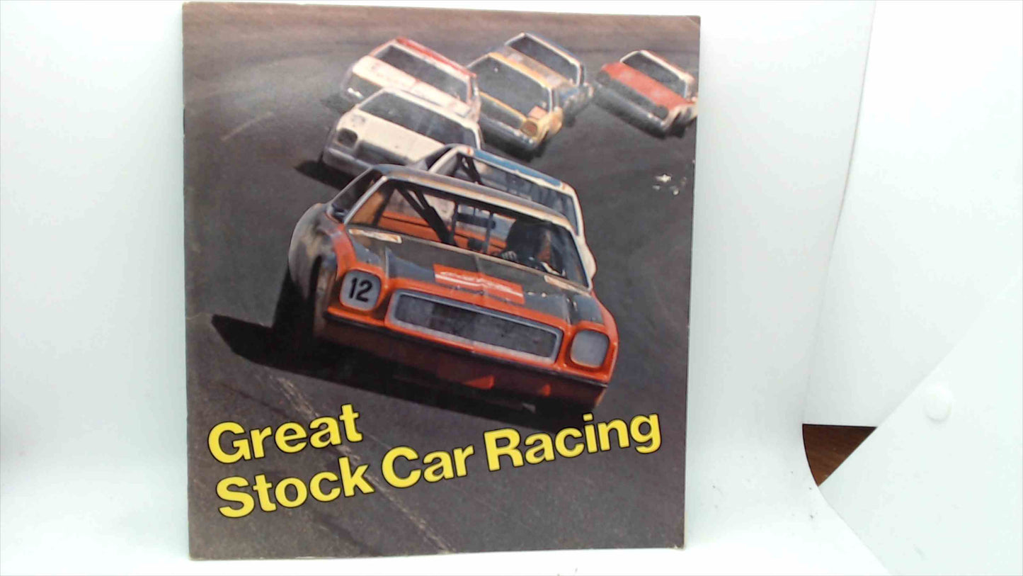 Great Stock Car Racing (Troll Associates, 1975) – Stadia Sports Program – 32pp Softcover, Excellent Condition