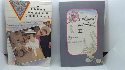 Vintage Women’s Journals Set – A Young Woman’s Journal (1988) & A Woman’s Notebook II (1981) – Like New