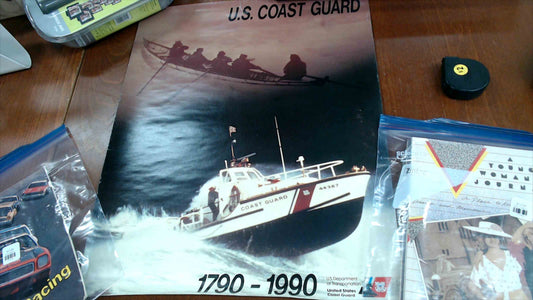 1990 U.S. Coast Guard Bicentennial Poster (1790–1990) – ~16" x 20"