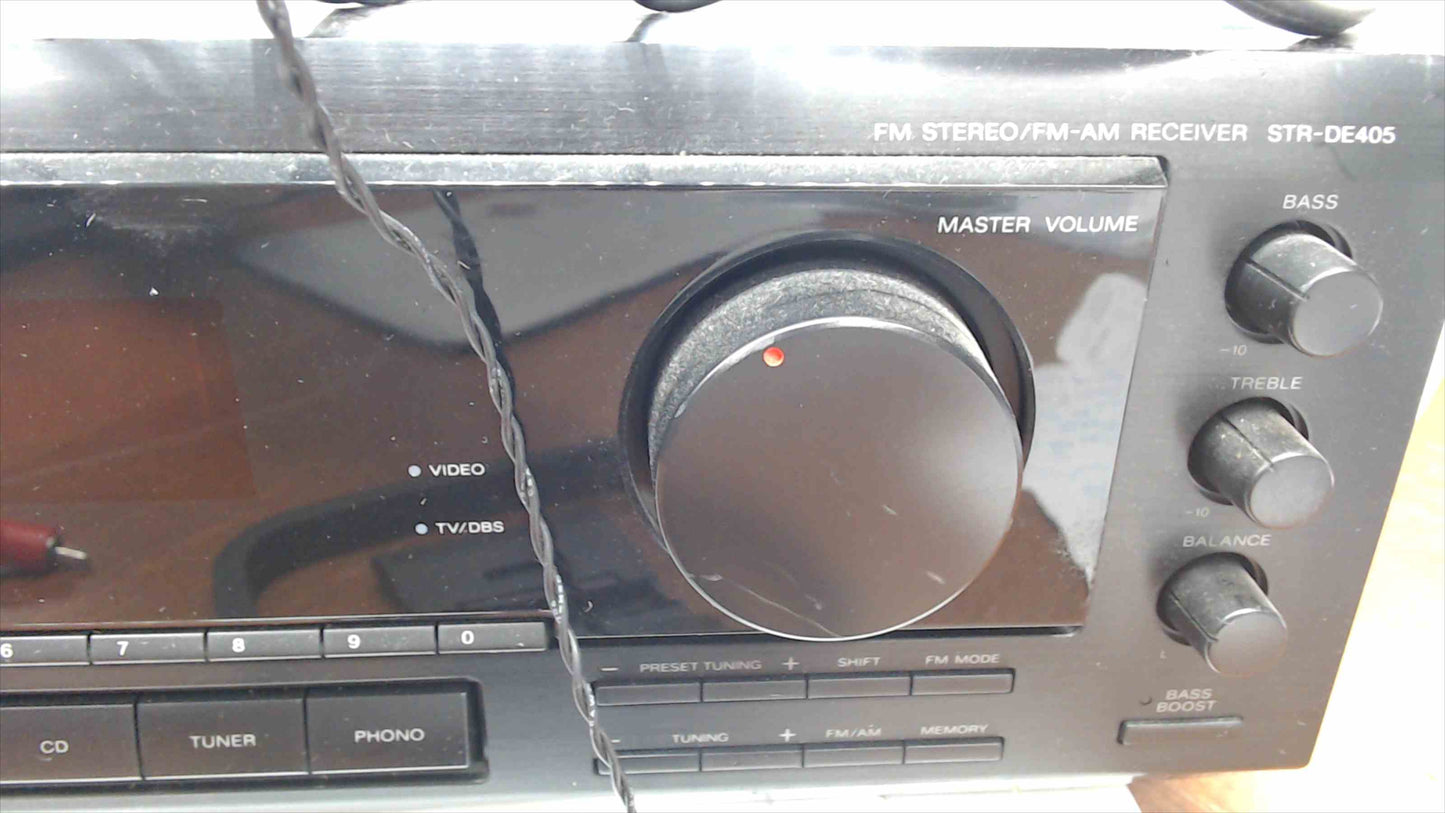 Sony STR-DE405 Audio/Video Control Center Receiver — Dolby Pro Logic, Phono — TESTED