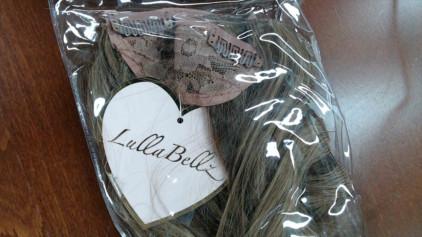 LullaBellz 5-Piece Wavy Clip-In Hair Extensions – Brown, Heat-Resistant
