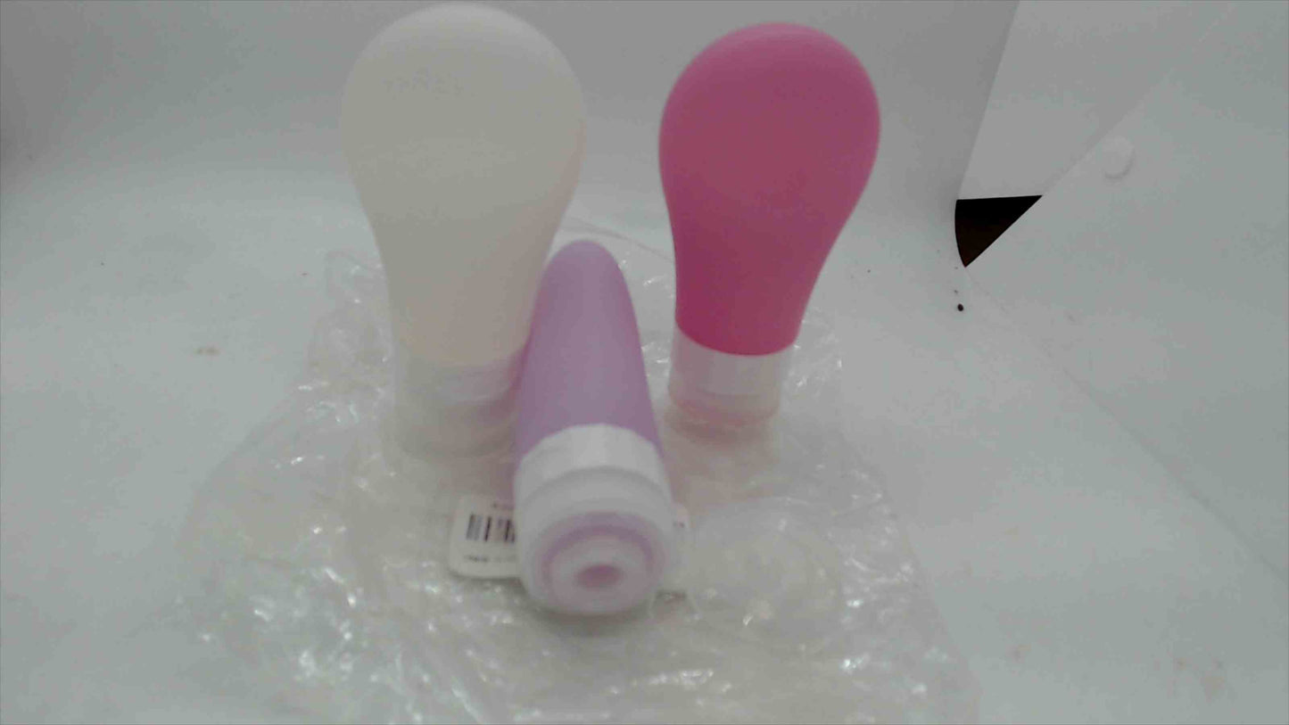 Set of 3 Silicone Travel Bottles – Leakproof 90ml (3 fl oz) TSA Approved