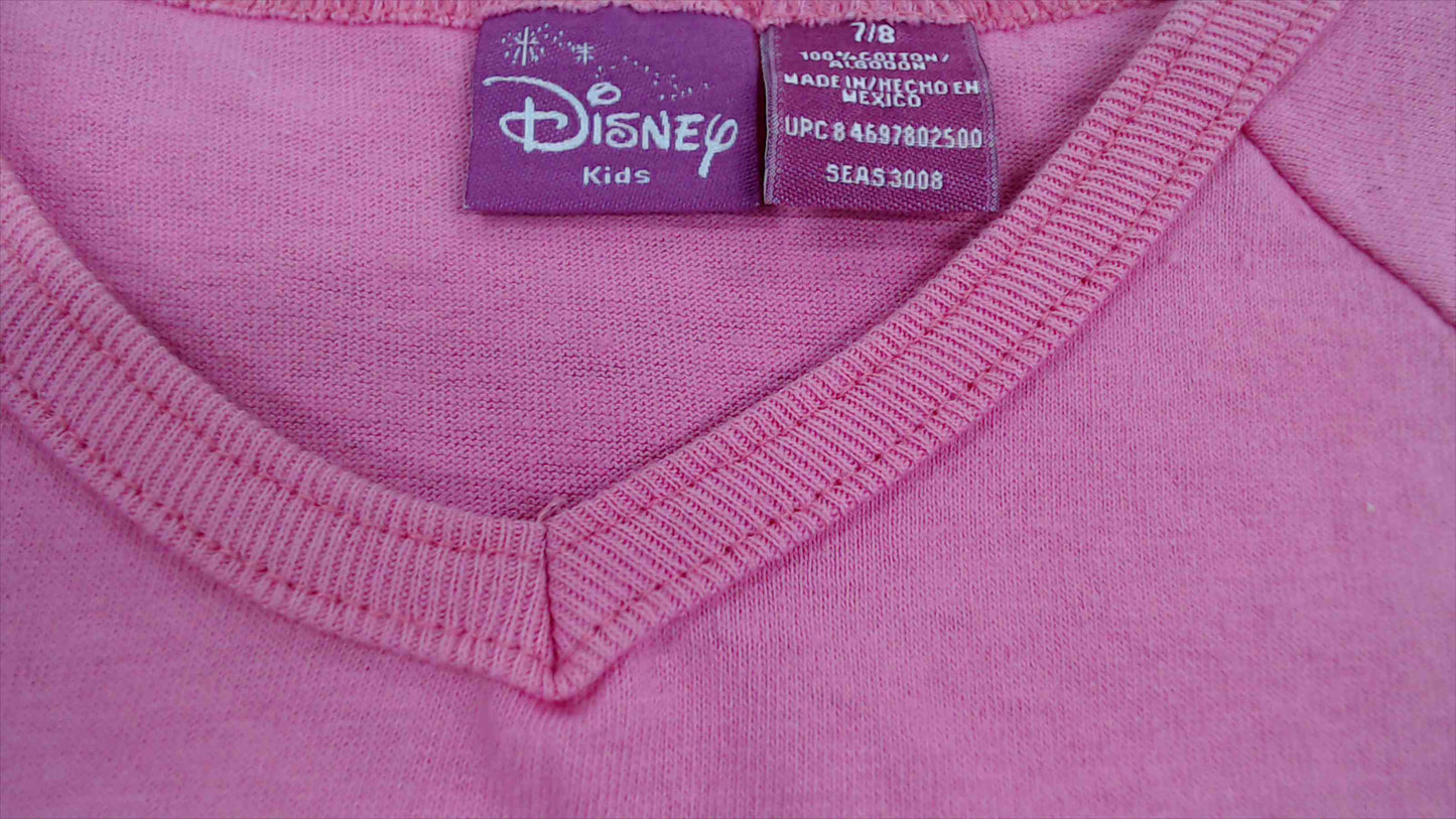 Disney Princess “Born to Rule” 2-Piece Outfit Set – Size 7/8 (Pink, Belle/Cinderella/Aurora)