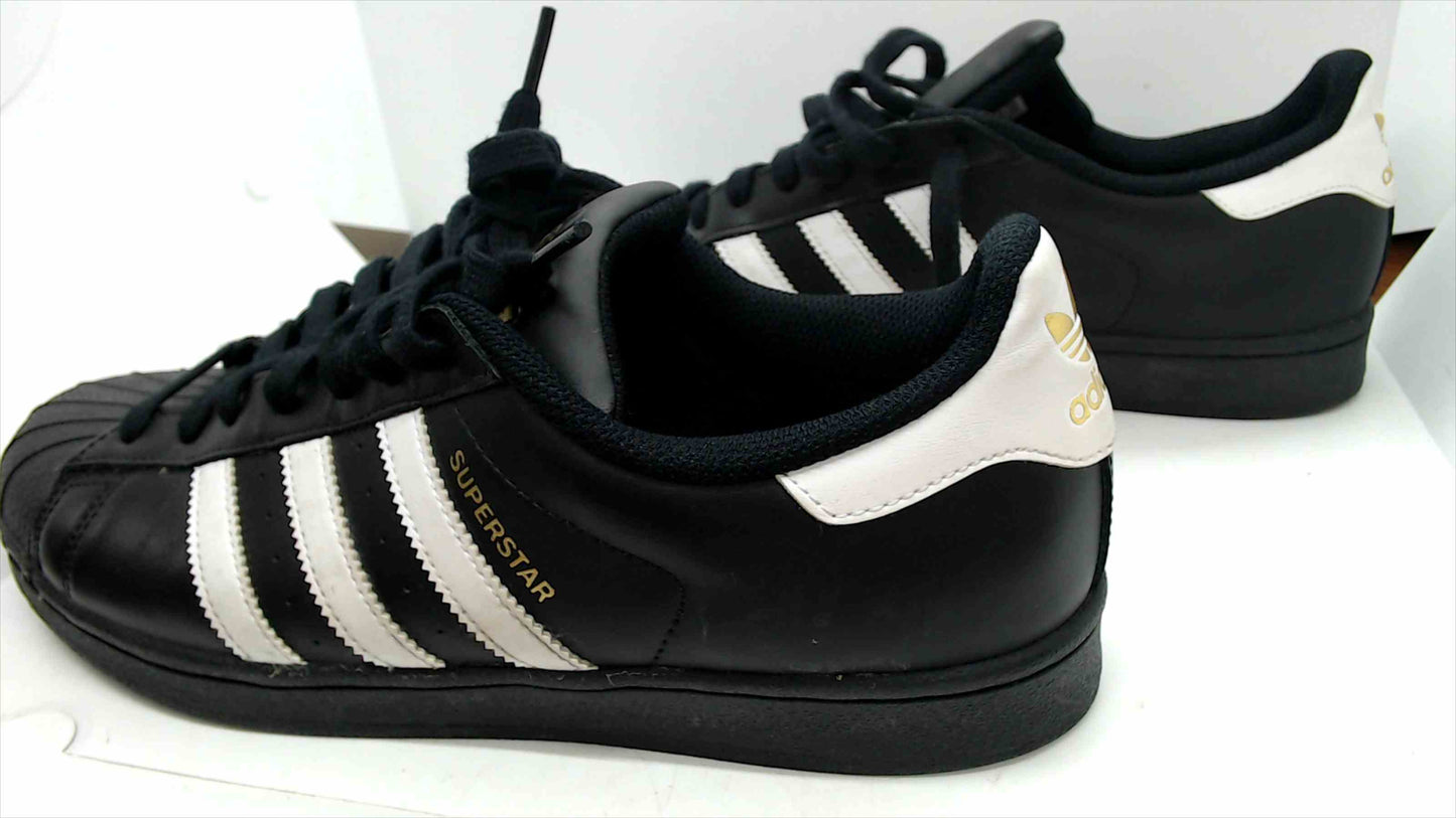 Adidas Superstar Originals – Black & White Leather Sneakers – Men’s Size 9.5