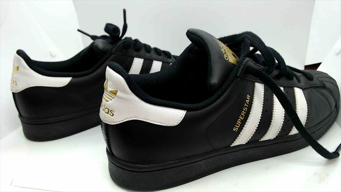 Adidas Superstar Originals – Black & White Leather Sneakers – Men’s Size 9.5