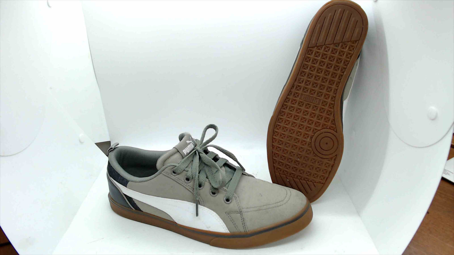 Puma El Ace Canvas Sneakers – Gray/White/Gum – Men’s Size 9.5