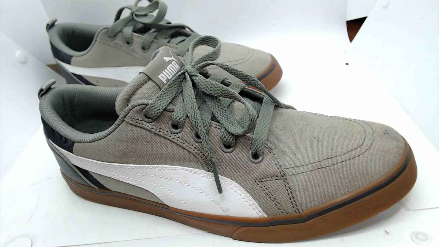 Puma El Ace Canvas Sneakers – Gray/White/Gum – Men’s Size 9.5