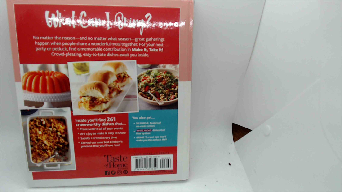 Taste of Home “Make It! Take It” Hardcover Cookbook – Like New