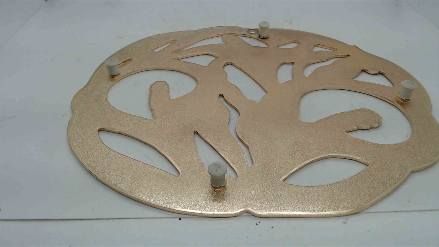 Wm. A. Rogers “Calla Lily” Metal Trivet – Gold & Cream Enamel – Made in Japan – New in Box