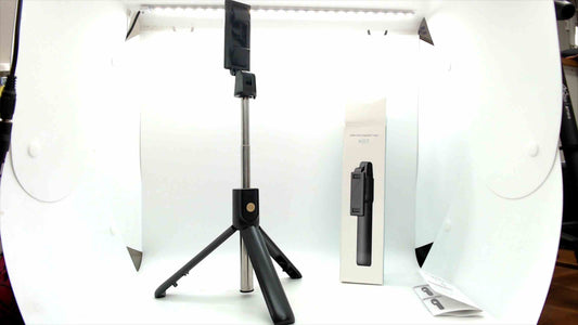 K07 Selfie Stick Tripod w/ Bluetooth Remote – 27.6" Extendable, iOS/Android