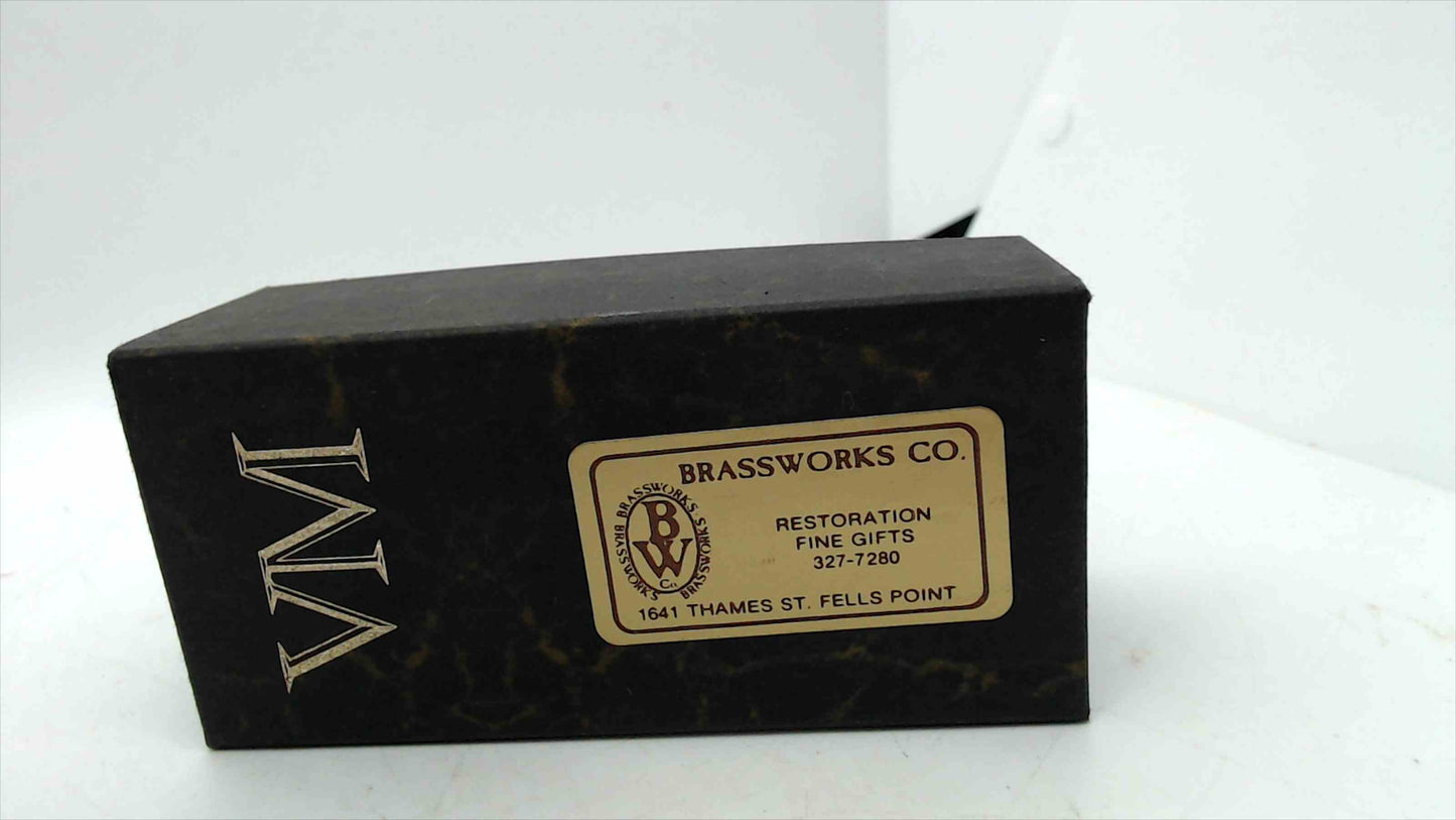Virginia Metalcrafters Solid Brass Napkin Rings – Set of 4 w/ Box
