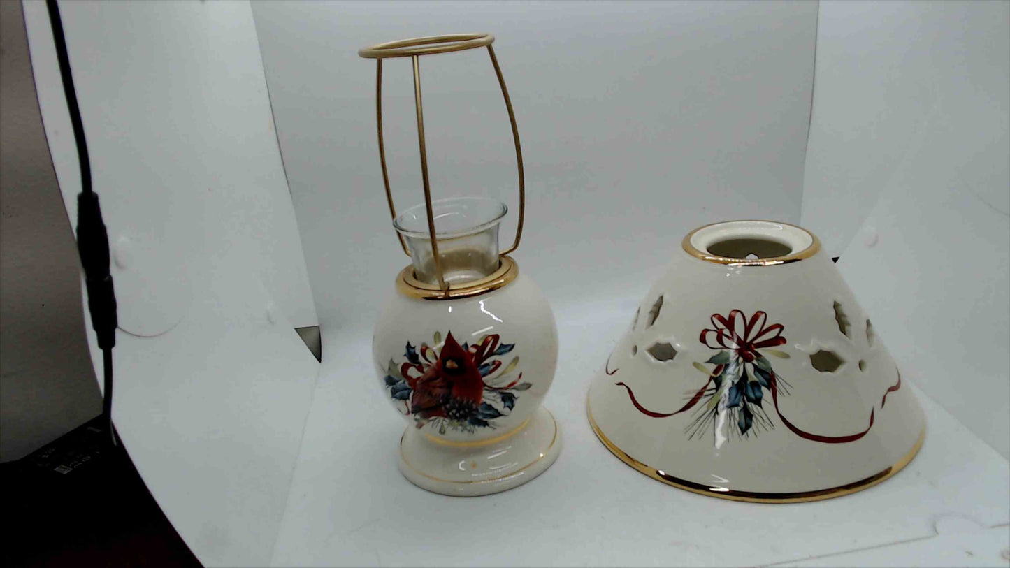 Lenox “Winter Greetings” Candle Lamp w/ Cardinal Design – Original Box