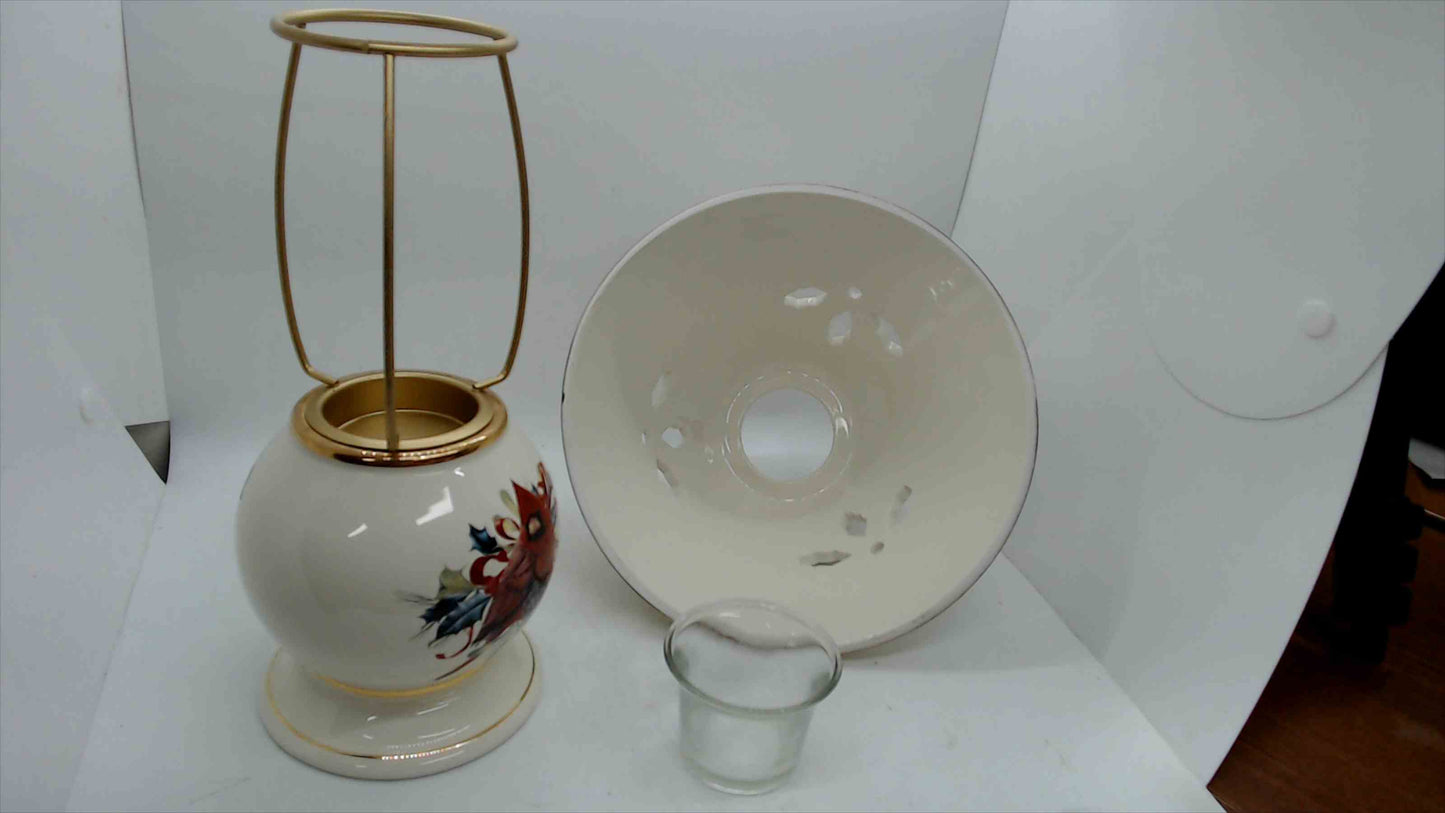 Lenox “Winter Greetings” Candle Lamp w/ Cardinal Design – Original Box