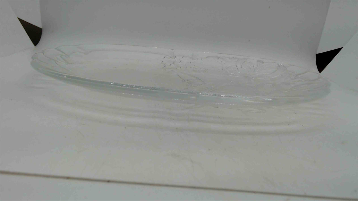 Mikasa Crystal “Holiday Bells” 10.5” Oblong Plate – Japan