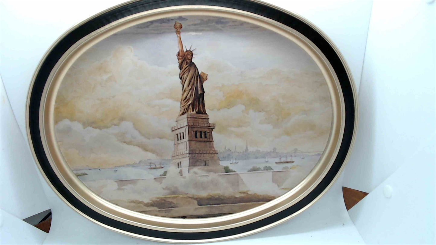 Statue of Liberty Limited Edition Decorative Oval Wall Plate – “Liberty Enlightening the World”