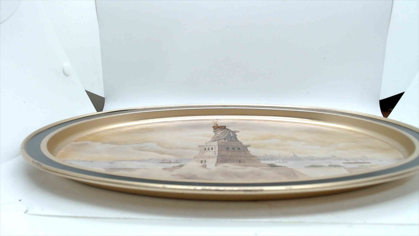 Statue of Liberty Limited Edition Decorative Oval Wall Plate – “Liberty Enlightening the World”