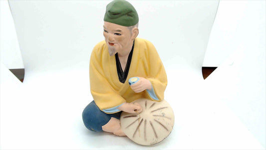 Vintage Hakata Mimasu Doll – Japanese Handcrafted Clay Figurine