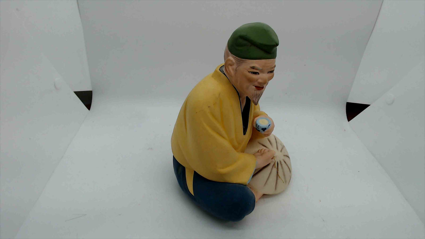 Vintage Hakata Mimasu Doll – Japanese Handcrafted Clay Figurine