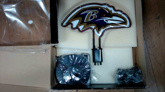 Baltimore Ravens Team Logo Neon Light by The Memory Company – 2016 – Open Box (Damaged Box), Mint/Complete