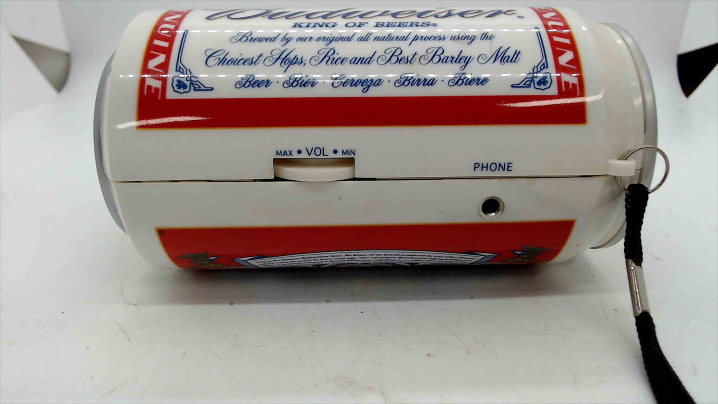 1999 Budweiser “Bud Can” AM/FM Portable Radio by BSI — Tested & Working