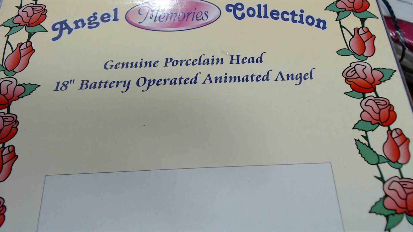 Limited Memories 18" Animated Porcelain Angel Doll – Battery Operated – Original Box (1996)