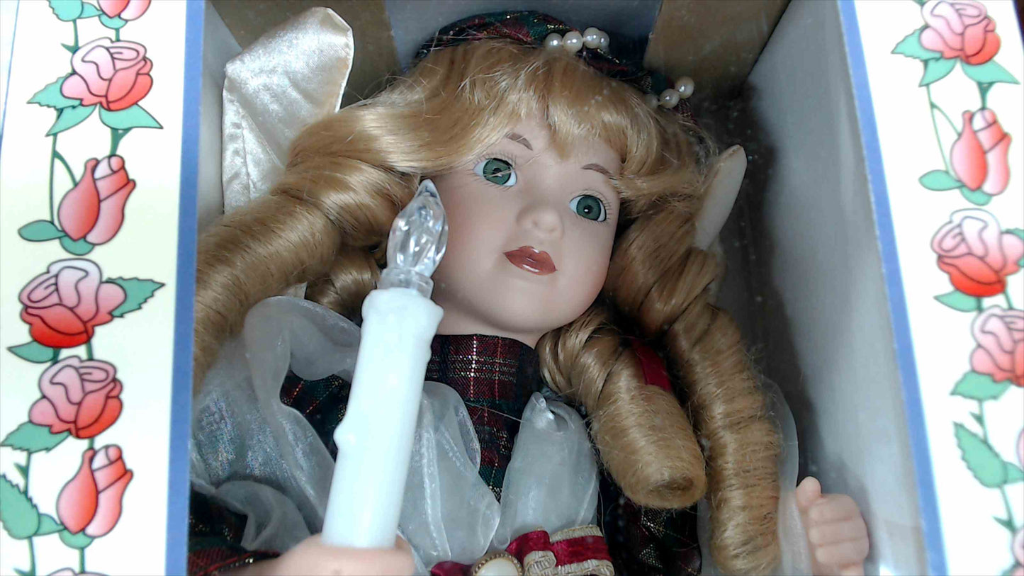 Limited Memories 18" Animated Porcelain Angel Doll – Battery Operated – Original Box (1996)