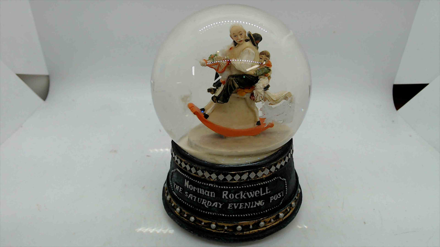 Norman Rockwell “The Saturday Evening Post” Musical Snow Globe – 5.5”
