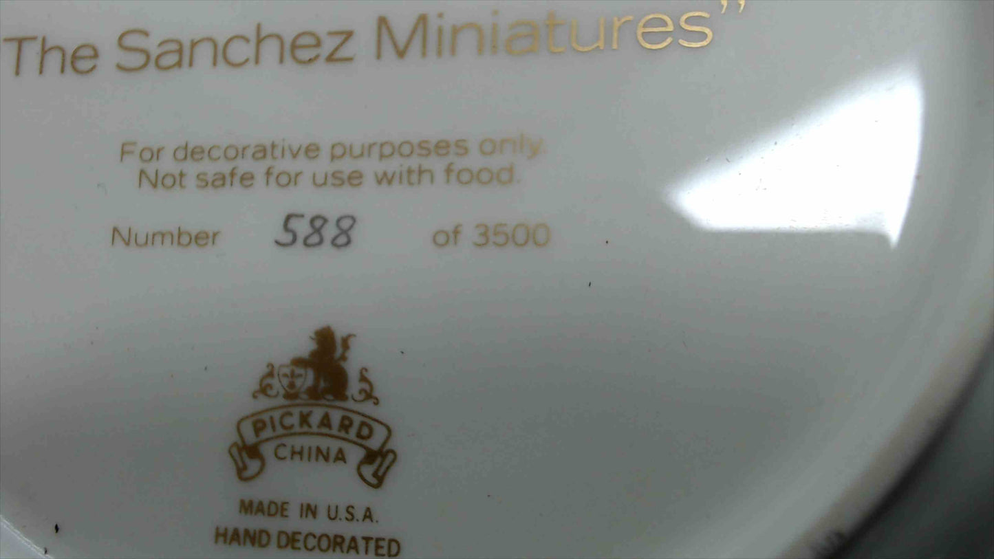 Pickard “Carmen” by Sanchez – The Sanchez Miniatures Limited Edition Plate, 6”