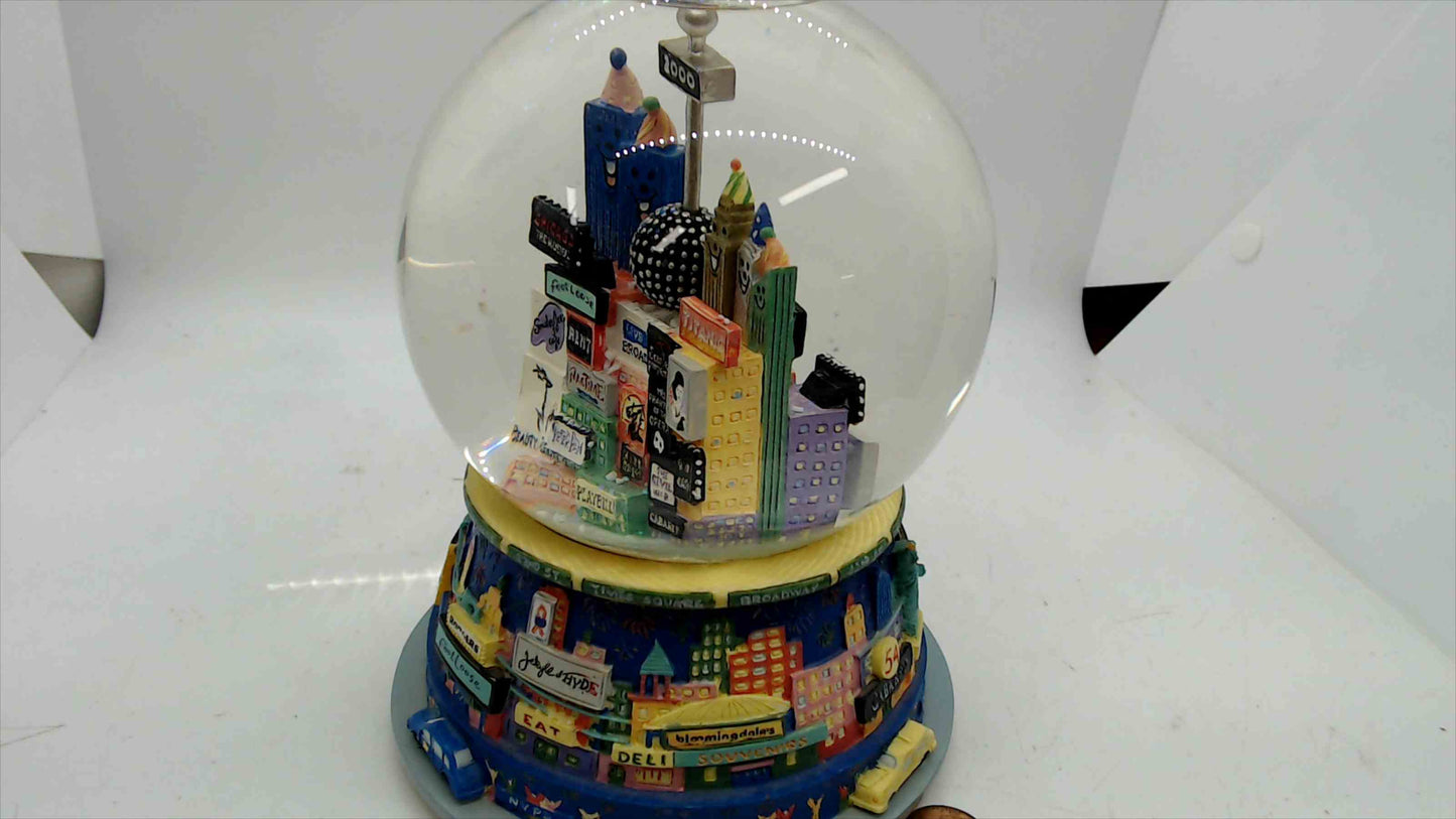 Millennium Broadway Times Square Snow Globe – Musical (2000) – 7” Tall