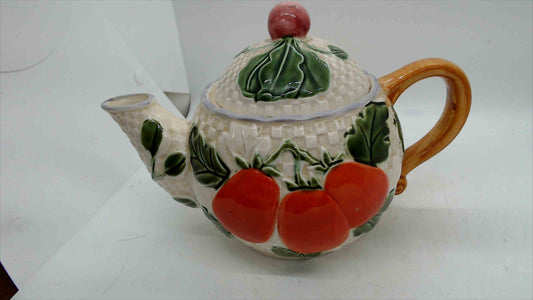 Shafford “Pick of the Crop” Hand-Painted Fruit Teapot w/ Lid – Japan – 6.5”