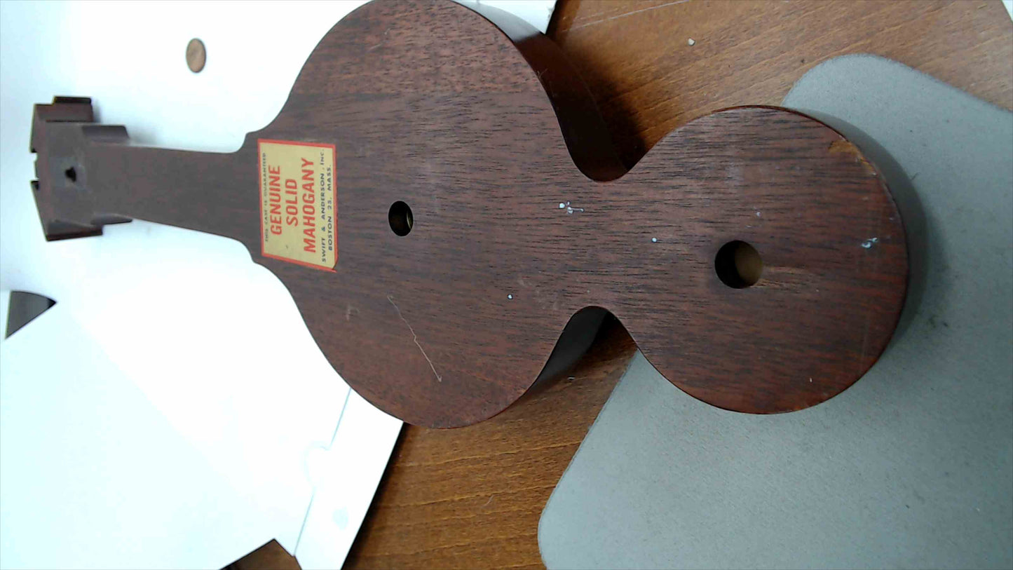 Vintage Swift & Anderson Mahogany Wall Weather Station – Barometer, Thermometer & Hygrometer, 21"