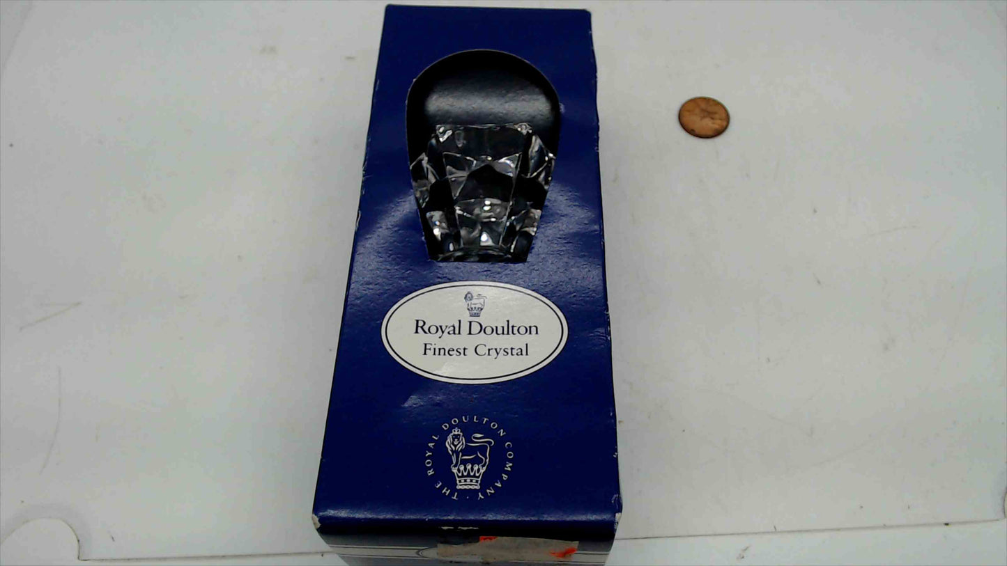 Royal Doulton “Star” Finest Crystal Bottle Stopper — Original Box (Made in Austria)