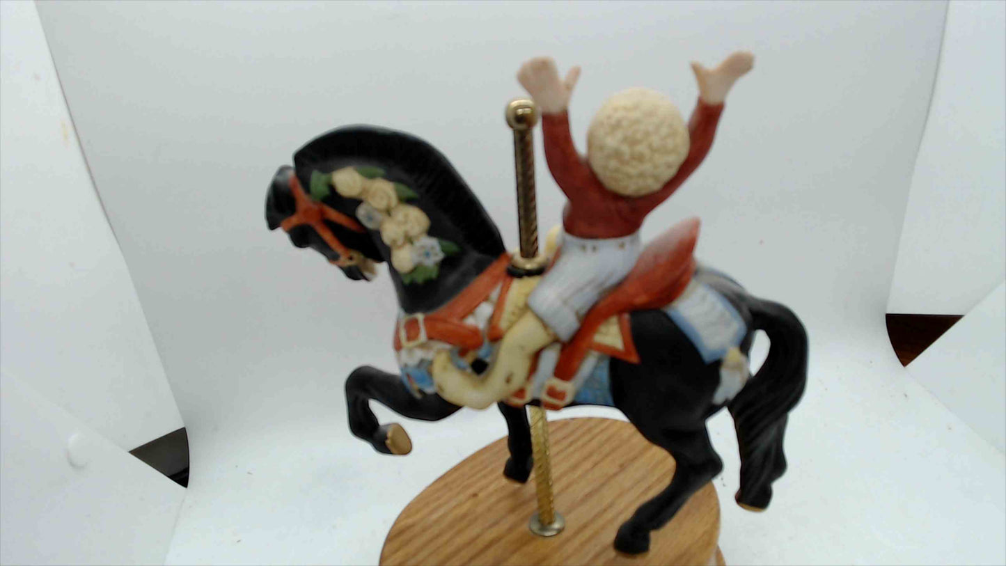 Willitts “Be A Clown” Carousel Horse Music Box – 9.5”