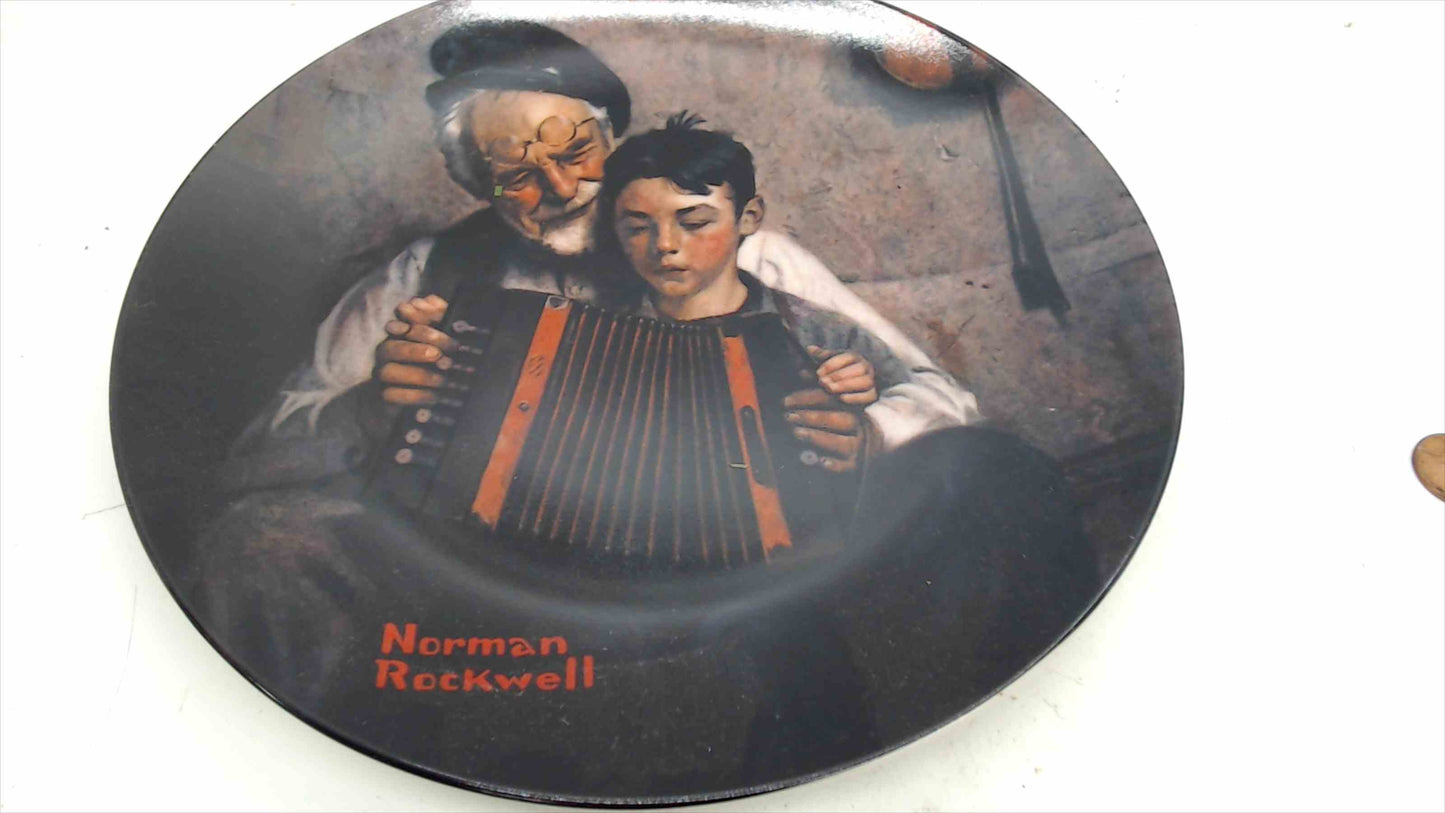 Norman Rockwell “The Music Maker” Collector Plate – 1981 – Plate #9394G – 8.5" w/ COA