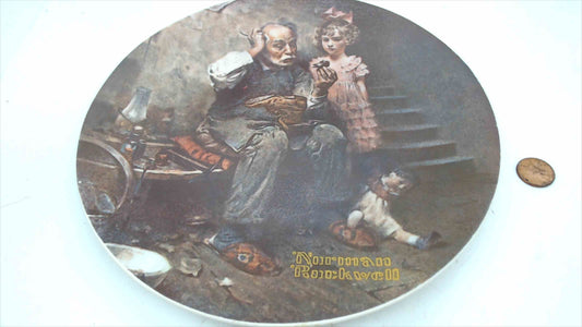 1978 Norman Rockwell “The Cobbler” Collector Plate – Knowles, Rockwell Heritage Collection – 8.5"