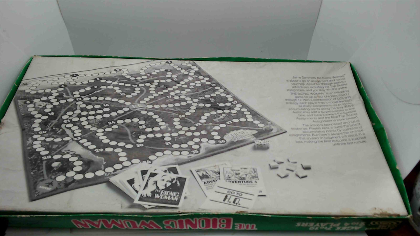 1976 The Bionic Woman Board Game by Parker Brothers – Jaime Sommers TV Series – Ages 7–12