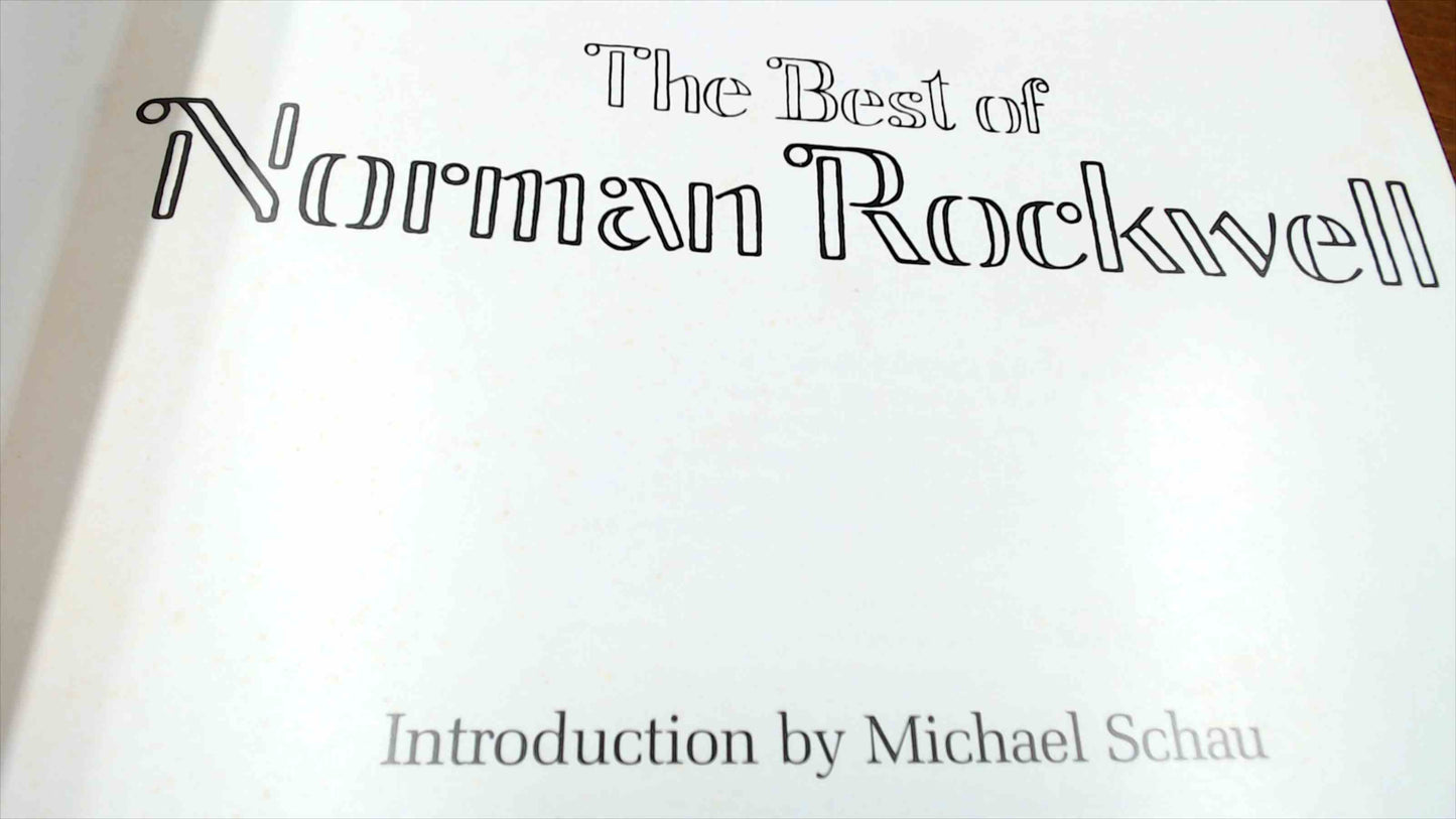 The Best of Norman Rockwell – 1979 Bonanza Books Hardcover – ~45 Full-Color Illustrations – Manufactured in Japan
