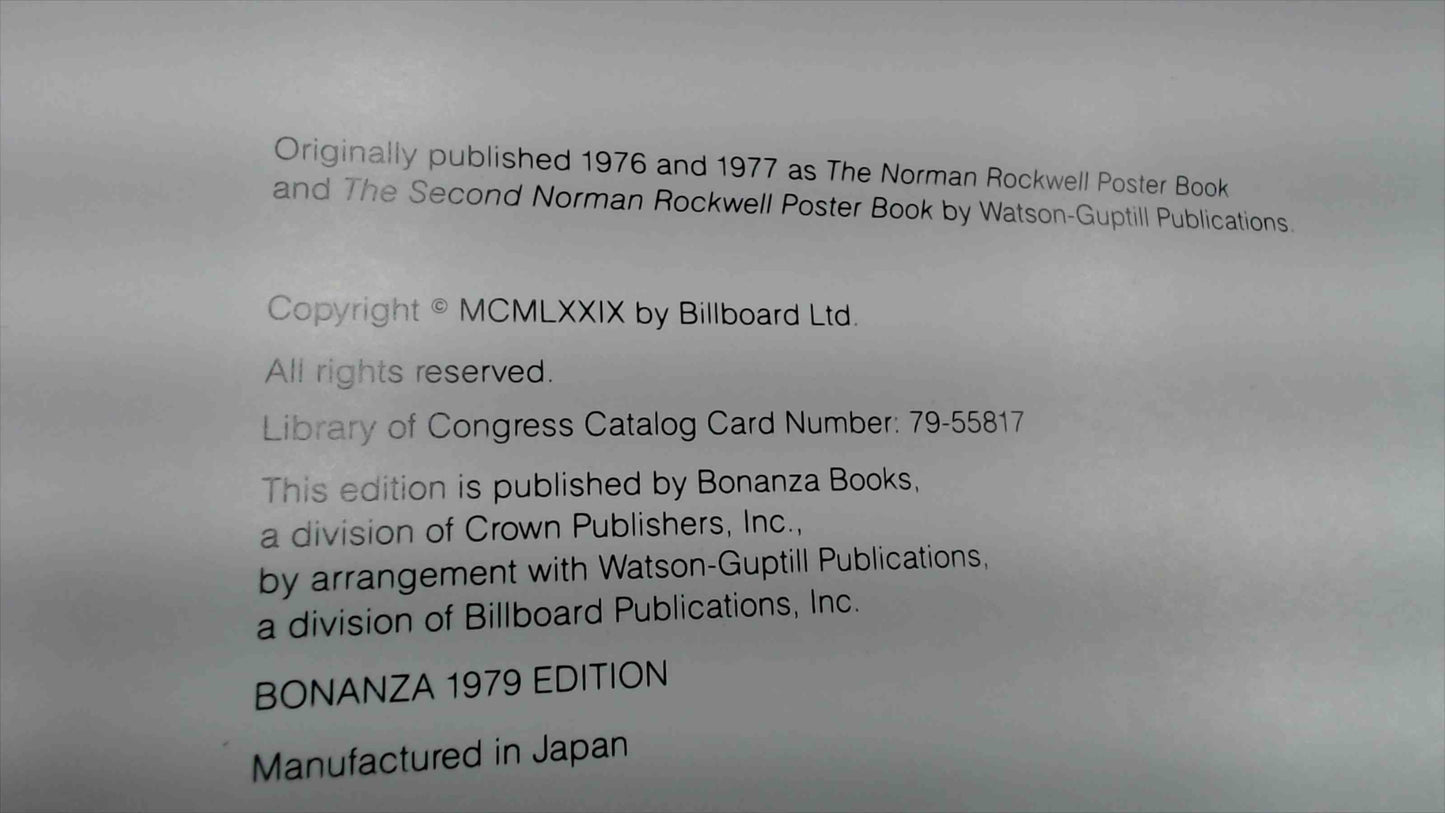 The Best of Norman Rockwell – 1979 Bonanza Books Hardcover – ~45 Full-Color Illustrations – Manufactured in Japan