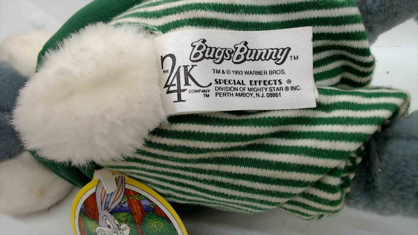 1993 Bugs Bunny Golfer Plush by The 24K Company – 17" with Club, Visor & Tag