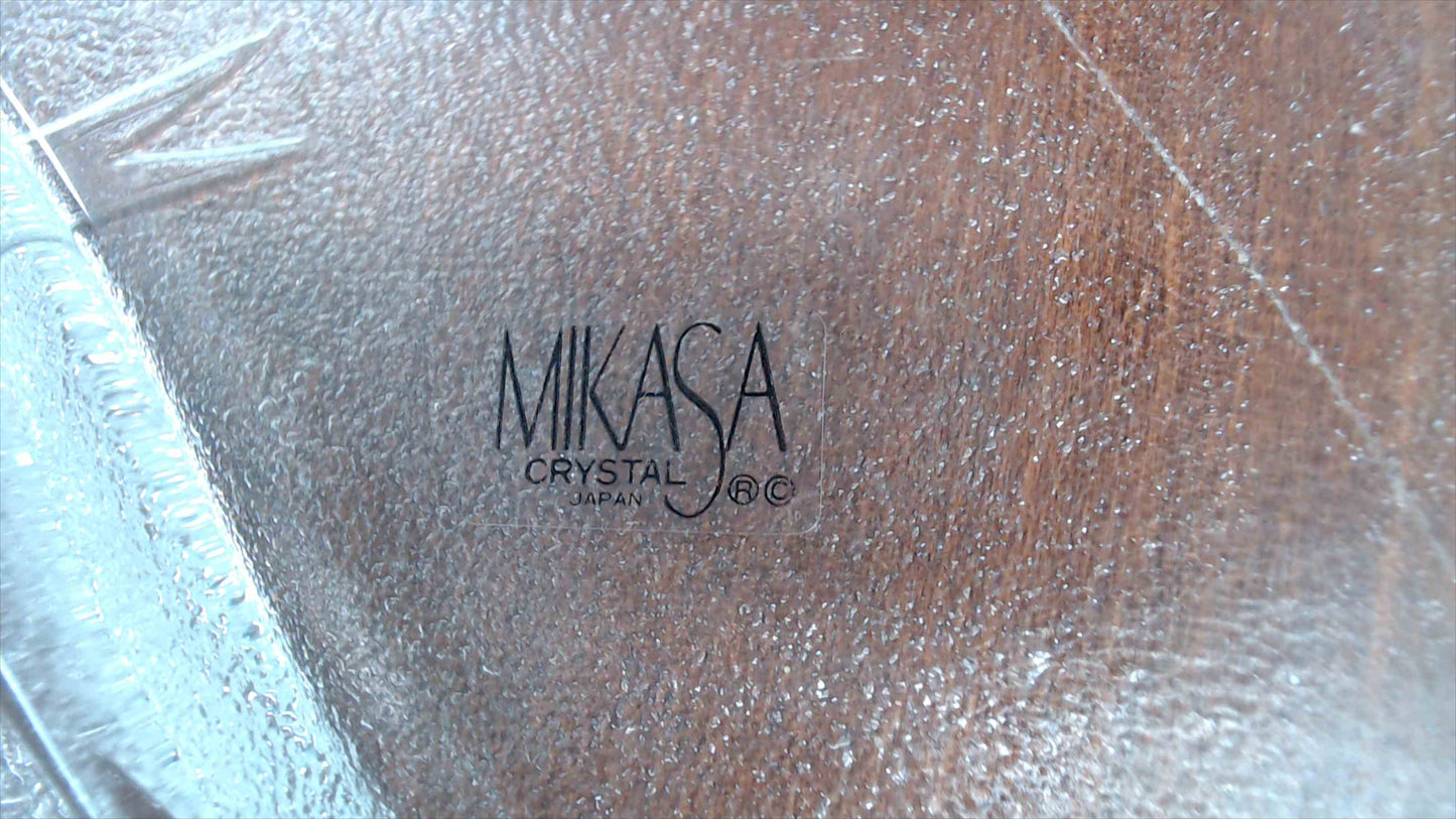 Mikasa Crystal “Holiday Bells” Divided Relish Tray RC197/345 – New in Box, 12" x 8"