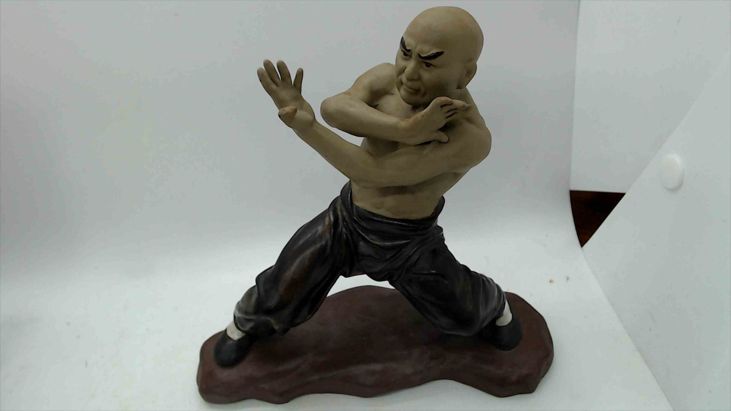 Vintage Hand-Painted Martial Arts Figurines (Set of 3) – Made in China – Tallest 7.5”