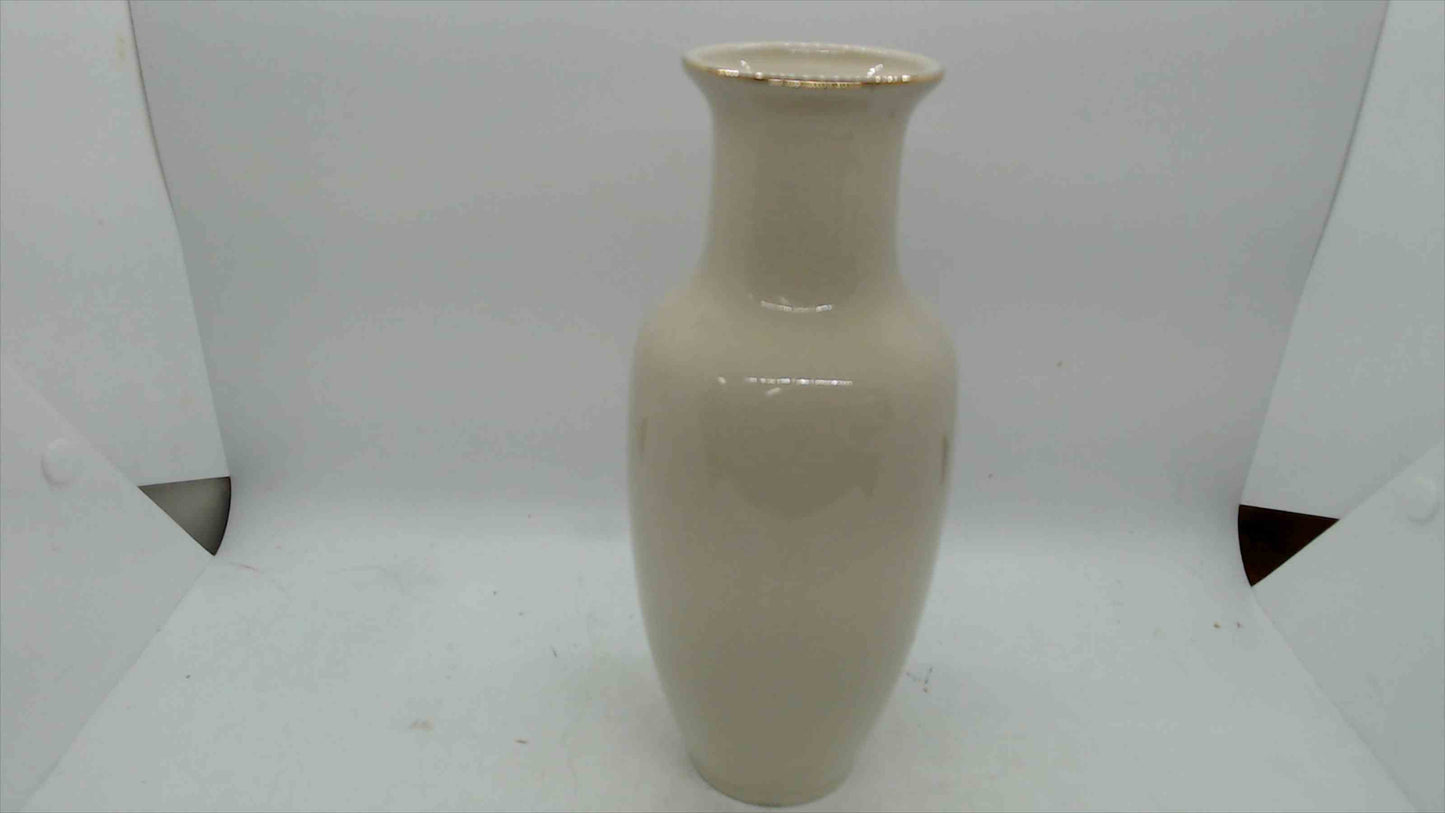 Japanese Porcelain Peacock Vase – Hand-Painted & Gilt, 8.25"