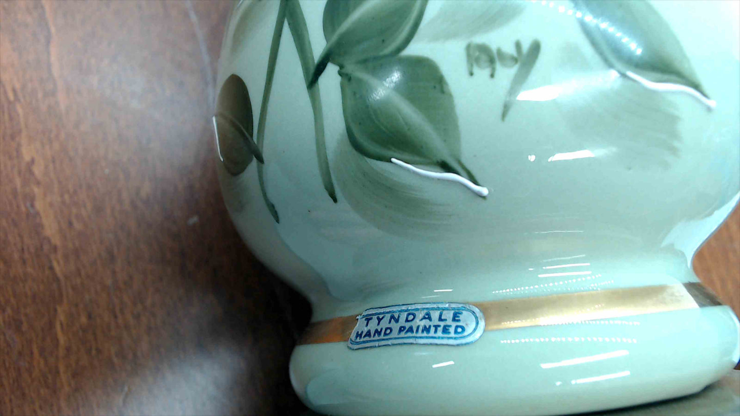 Vintage Tyndale Hand-Painted Floral Table Lamp – 24” Tall – Tested & Working